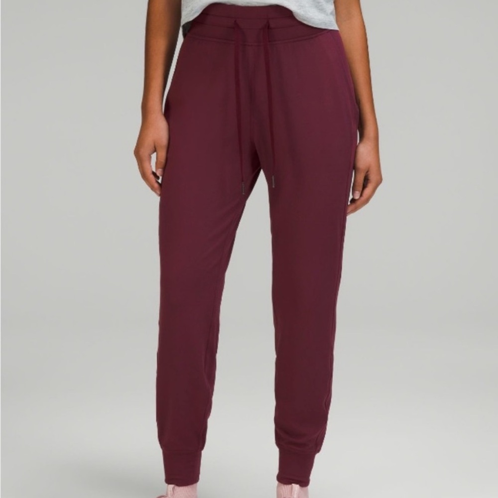 Lululemon Ready To Rulu High‎ Rise Maroon Joggers